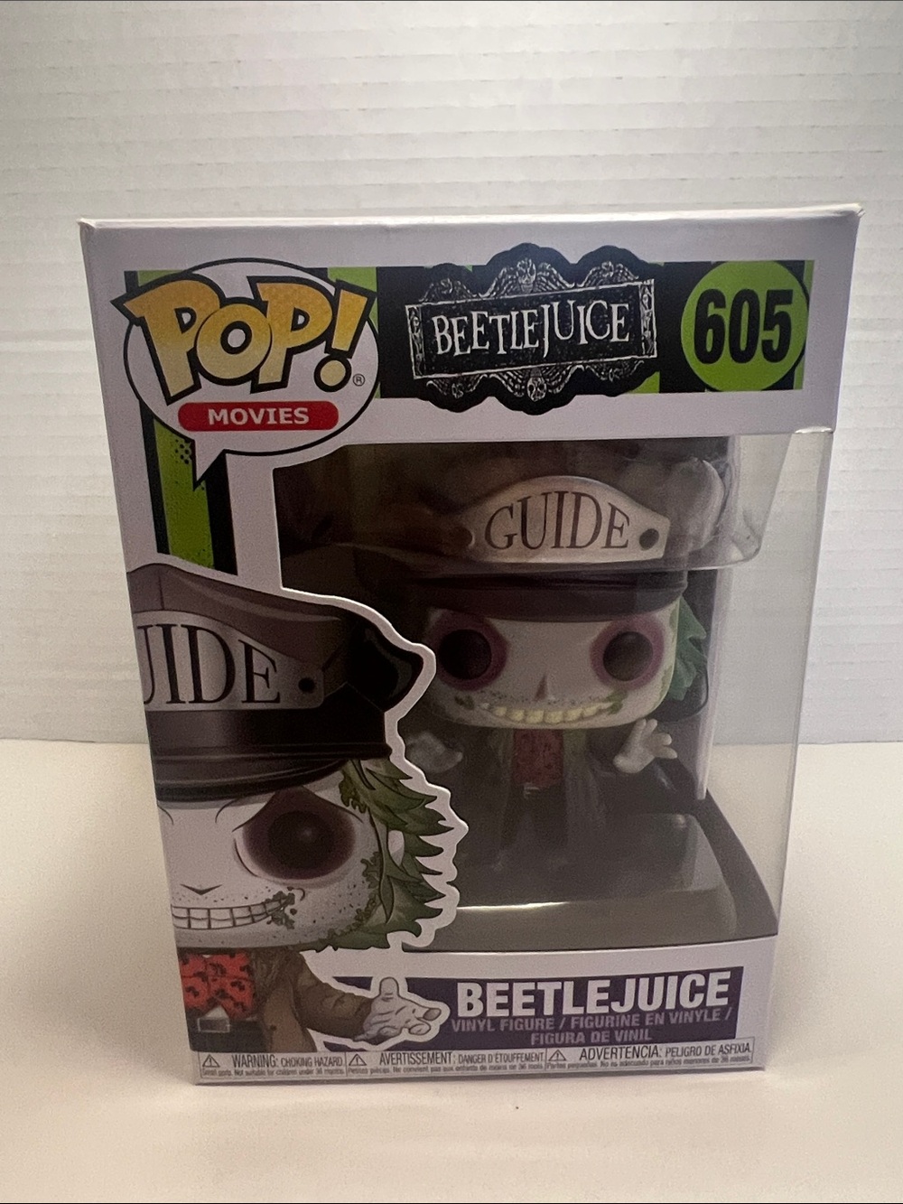 Funko Pop Beetlejuice 605 Guide Hat Movies Vinyl Figure Horror Tim Burton Wear